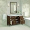 James Martin Vanities 48'' Vanity, Mid Century Walnut w/ 3 CM Arctic Fall Solid Surface Top 485-V48-WLT-3AF - alternate 2